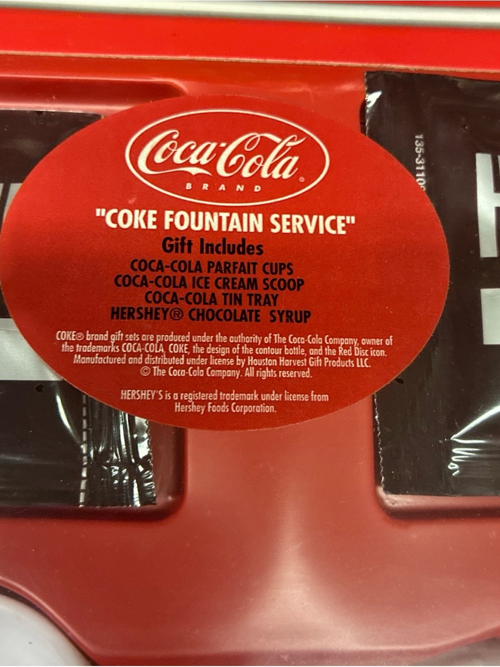 Coca-Cola Fountain Service Set Vintage parfait cups ice cream scoop tray Hershey - Picture 3 of 9